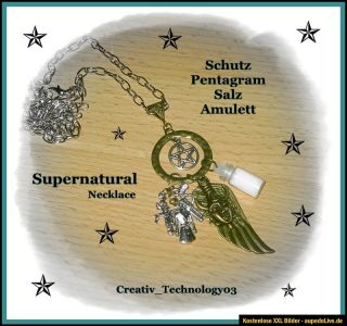 Supernatural Kette   inspired   Salz Schutz   Amulett   Dean