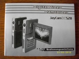 Bedienungsanleitung Digital Video Camcorder JayCam DC 528