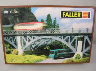 Faller H0 B 542. Bausatz Eisenbahnbrücke, 2 spurig