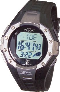 Retox Digital Funkarmbanduhr mit Alarm und 3ATM Wasserdichtigkeit