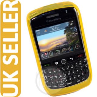 gelbes Gel Skin Tasche Case Hülle für Blackberry Curve 8900