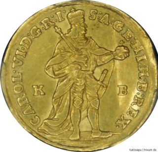 RDR Ungarn Kremnitz Karl VI., 1711   1740 Dukat Gold 1735 KB