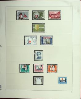 Sammlung Schweiz 1946   1985 gestempelt auf 77 Safe Dual S. in 2