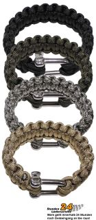 Militär Armband Trekking Klettern Bracelet Metall 550 S L