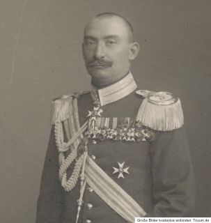 CDV   Major Freiherr von Groß Flügeladjutant Waldek Pyrmont Orden