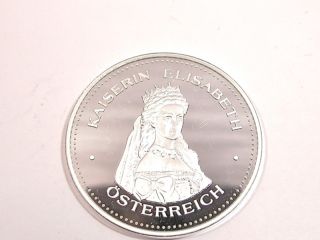 Europäische Monarchen Sissi / Silber Medaille