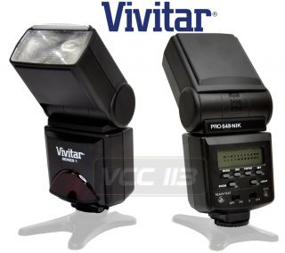 Vivitar Flash LCD VIV PRO 548 GN45 FOR NIKON D5100 D5000 D3100 D3000
