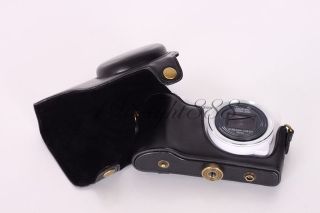 Black Leather Camera Case Bag Cover For Samsung Galaxy GC100 Camera EK