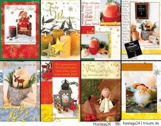 100 Weihnachtskarten Weihnachten Glückwunschkarten Grusskarten