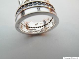 Thomas Sabo   Silber Ring,Krone mit schwarze Zirkonia,925 gepunzt
