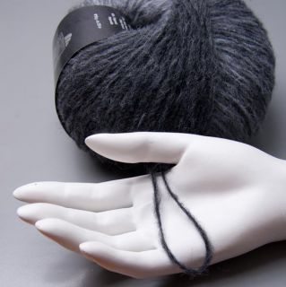 Lana Grossa Fumato 018 charcoal gray 50g Wolle