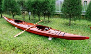 Holzkanu Kanu Double Kajak Kayak Holz Handarbeit 580CM