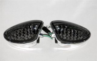 Schwarze LED Front Blinker Suzuki GSXR/GSX R 600 K6 L1