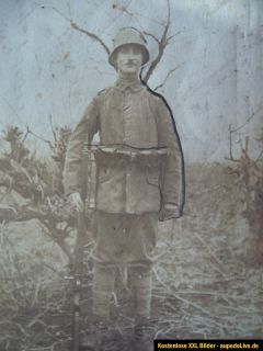 orig.Foto AK, deutscher Sturmsoldat, 1.WK, Feldpost, 21.03.1918