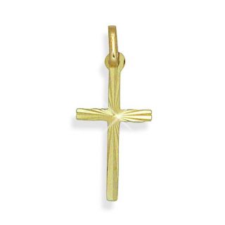 Kreuz 14 Karat Gold 585 (007) Kommunion Geschenk