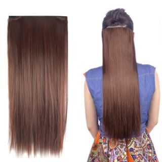 Hairclip Extension 40cm GLATT blond   Straight Clip In Hair Extension