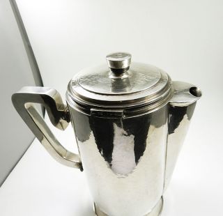 Bauhaus Echt Silber Kaffeekanne 835 Silber Kanne um 1930 Art Deco