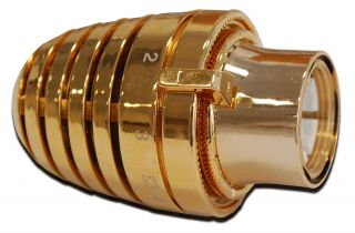 HERZ Thermostatkopf Gold,Design Luxus Thermostat