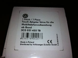 VW BLUETOOTH VOICE TOUCH ADAPTER+ NEU 3C0 051 435 TB