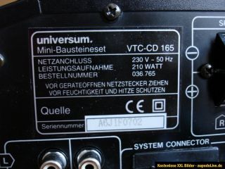 Universum VTC CD 165 Dolby Surround Pro Logic 5.1 Anlage