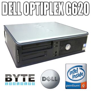 Dell Optiplex GX620 Desktop Intel Pentium 4 2 8GHz 1GB RAM 80GB HDD CD
