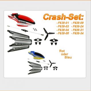 F39 F639 MJX Crash Set RC Ersatzteile, 8 Teile inkl. Rotorblätter