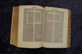 NICOLAUS DE LYRA INKUNABEL BIBLIA LATINA KOBERGER NÜRNBERG 1487 #