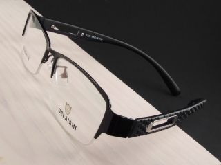 Neu schwarz HALB RAHMEN Herren optisch Brillengestell A1269 brillen