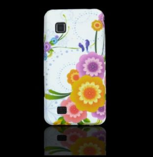 Silikon Tasche Für Samsung S5260 Star 2 Case Schutzhülle Blume Gelb