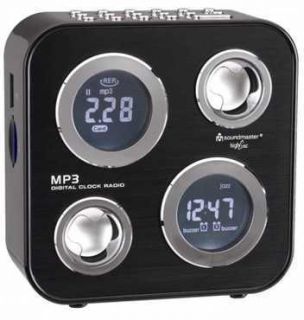 Soundmaster UR130 Design Uhrenradio  USB SD LCD Radio mit Wecker