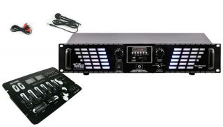 3000 Watt Party DJ PA Soundsystem Endstufe USB Mixer
