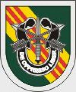 US Army 5th Special Forces with Crest Barett Uniform patch flash