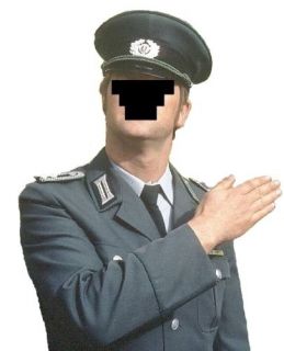 Polizei Uniform Kostüm Fasching Karneval DDR Ostalgie Volkspolizei