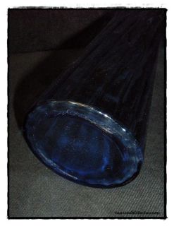 altes schöne blaue Hyazinthen Vase Jugendstil Glas um 1910 1920
