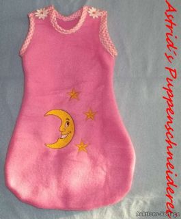 Puppenkleidung für 43 cm z. B. Baby Born SCHLAFSACK GIRLY NR. 204