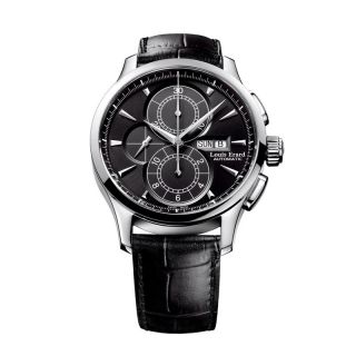 LOUIS ERARD Herren Uhr Leder Armbanduhr schwarz Chrono 78220AA02 NEU