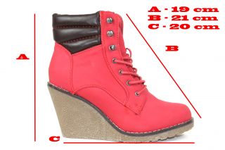 Damen Stiefel Stiefelette Keilabsatz Schuhe 36 41 in 4 Farben