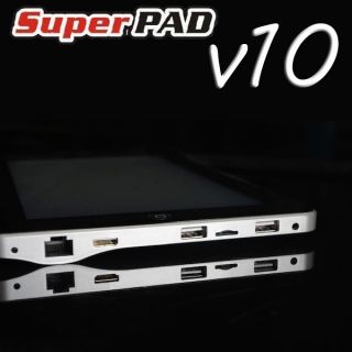 SuperPad V10 Android 4.0 10 Zoll Tablet PC CORTEX A8 WiFi/3G/1Ghz 1GB