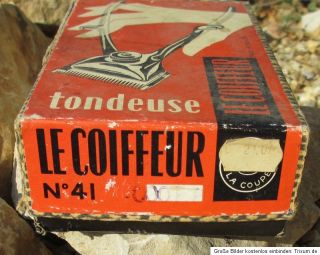alte Schachtel Verpackung für Handrasierer aus Frankreich