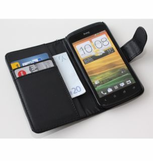 Leder Tasche für HTC ONE S LEDERHÜLLE CASE COVER HANDY FLIP ETUI