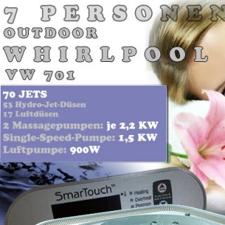 Whirlpool Spa Außen Whirlpool Hot tub Jacuzzi 7 Personen VW 701