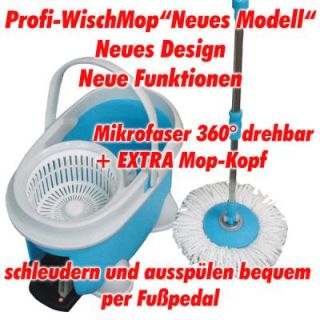 WischMop Spin Mop Set Bodenwischer 360° Schleudermop Bodenreiniger