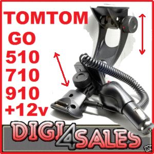 3D Halter Halterung TomTom Go 510 710 910 + Ladekabel