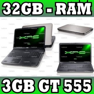 DELL XPS L702x 32GB RAM 3GB NVIDIA GT 555 WINDOWS 7 PROF 3D FULL HD