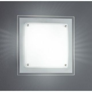 WOFI Leuchte KANPUR Lampe DECKENLEUCHTE 2x 40 Watt DECKENLAMPE Glas