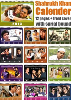 Geburtstag von Shahrukh Khan ist ebenfalls im Kalender eingetragen