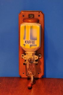 antike Kaffeemühle PeDe Wandmühle Art Deco Wandkaffeemühle Rarität