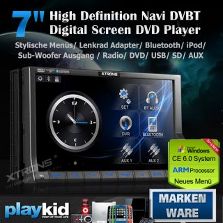 XTRONS TD714SGD 7 HD LCD GPS NAVI DVD 2DIN DOPPEL DIN AUTORADIO TOUCH