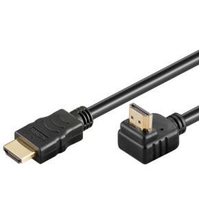 5m HDMI Kabel vergoldet 90 gedreht Ethernet 3D #p703