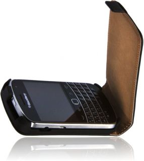 Premium Handy Tasche für Blackberry Bold 9900 Flip Case Schutz Hülle